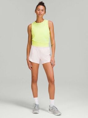 Lululemon Hotty Hot High-Rise 4" lined short RARE Strawberry Milkshake size 12